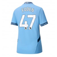 Maglie da calcio Manchester City Phil Foden #47 Prima Maglia Femminile 2024-25 Manica Corta